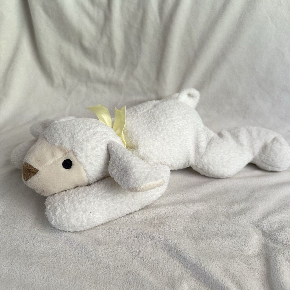 Vintage Ty Pillow Pals Baba White Lamb Sheep Plush 13" Stuffed Animal 1996